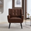NicBex Accent Chair Modern Soft Upholstered Armchair,Single Sofa Chair with Metal Legs for Bedroom,Living Room - 4 of 4