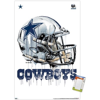 Trends International Nfl Dallas Cowboys - Neon Helmet 23 Unframed Wall  Poster Print White Mounts Bundle 22.375 X 34 : Target