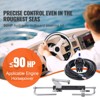 VEVOR Hydraulic Outboard Steering Kit, 90HP, Marine Boat Hydraulic Steering System, with Helm Pump Two-Way Lock Cylinder, Black - 3 of 4
