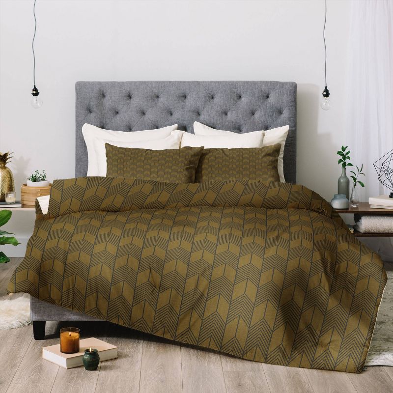 Long Arrow Polyester Comforter & Sham Set - Deny Designs, 4 of 6