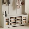 Luck Live Bathroom Storage Cabinet, 46.45 Inches High, with Stool Storage Function and Four-Hook Entry Organizer - 4 of 4