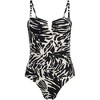 Lands' End Women's Slender Suit Tummy Control U-Wire Bandeau One Piece Swimsuit - 4 of 4