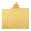 Hudson Baby Infant Hooded Animal Face Plush Blanket, Yellow Ducks, One Size - 2 of 2