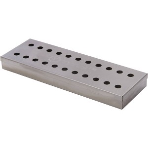 TYTUS Stainless Steel Smoker Box Silver: Durable Grill Cart Accessory, Easy to Clean, No Assembly Required - 1 of 4