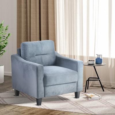Modern L-Shaped Sectional Sofa Set w/ Plush Flannelette Fabric, Sturdy Hardwood Frame & Supportive Memory Foam Cushions