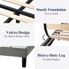 Allewie Bed Frame, Platform Bed Frame with Upholstered Headboard, Modern Deluxe Wingback, Wood Slat Support, Mattress Foundation - 4 of 4