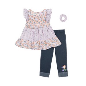 Little Lass Big Girls 2 Piece Capri Set - 1 of 2