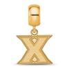 Black Bow Jewelry 14k Yellow Gold Plated Sterling Silver Xavier Musketeers NCAA Bead Charm - 3 of 4