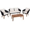 Velso 4 Pc Living Set - Indoor/Outdoor - PAT7072 - Safavieh - 4 of 4