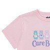 Ladies Care Bears Ribbed Shirt - Ladies Classic Care Bears Fitted Ribbed Tee - Cheer Friend Funshine Good Luck Care Bears Tee (Light Pink, Medium) - 3 of 4