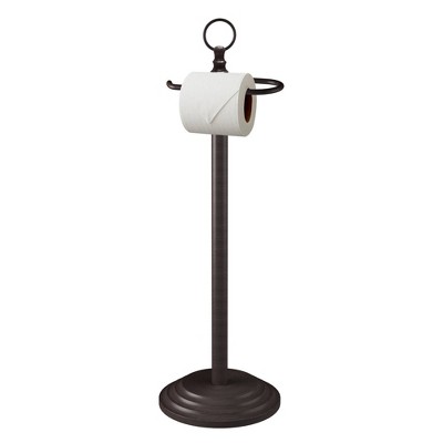 Free Standing Toilet Paper Holder Stand, Oil Rubbed Bronze Toilet Paper  Holder with Storage for Jumbo Mega, Housen Solutions