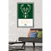 Trends International NBA Milwaukee Bucks - Logo 21 Framed Wall Poster Prints - 2 of 4