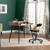 Ashwood Task Chair Black/Ashwood - Calico Designs: Pneumatic Lift, Durable Vinyl, 5-Star Base - 2 of 4