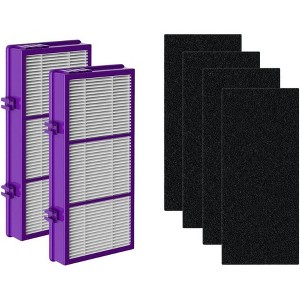 Nispira HAPF300AP Performance Plus Filters for Holmes HAPF30AT Air Purifier HAP242-NUC HAPF300AP-U4 2 HEPA Replacement 4 Carbon Pre Filter - 1 of 4