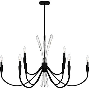 Cecily 9-Light Matte Black Chandelier - 1 of 4