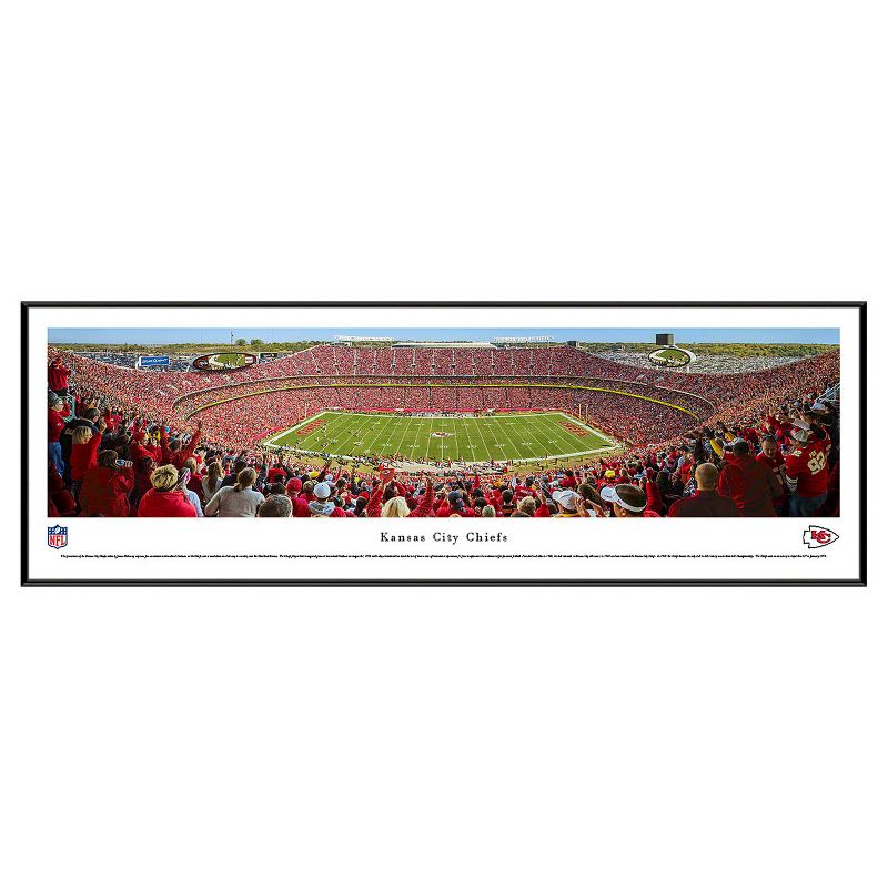 NFL Blakeway Stadium 50 Yard Line View Standard Framed Wall Art - Kansas City Chiefs, 1 of 2