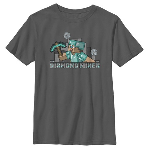 Minecraft Steve The Miner Youth's Official Licensed T-Shirt 