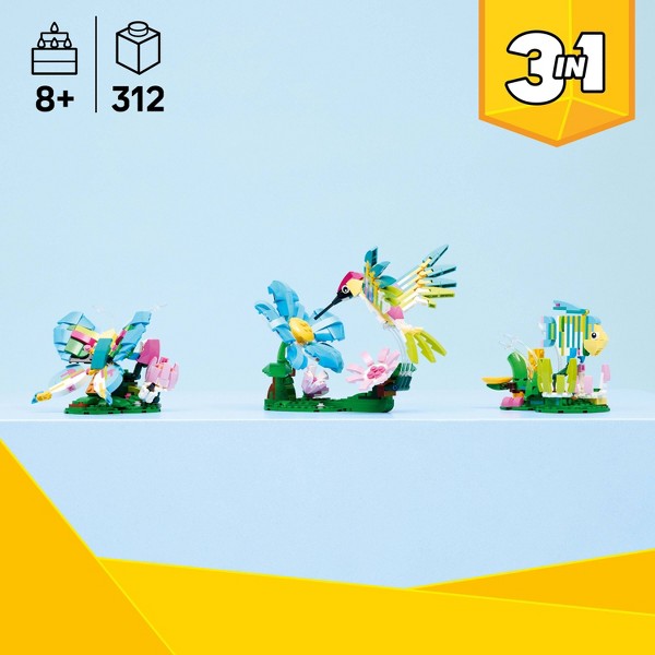 LEGO Creator 3 en 1 Animales Salvajes: Colibrí Colorido 31384 2
