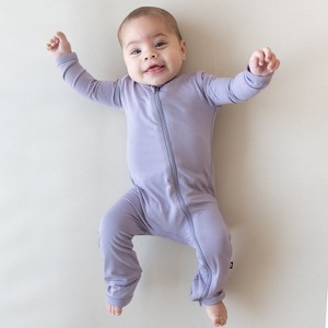 Kyte Baby Zippered Romper in Taro - 1 of 4