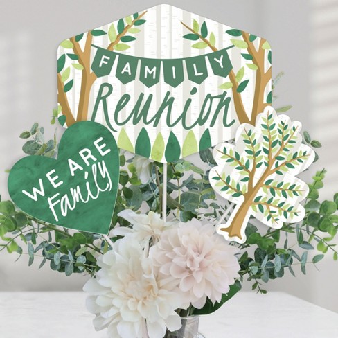 Family Tree Reunion Table Decoration Kit - Centerpieces & Confetti For Family Gathering, Party, Or Picnic Decor 1 thumbnail image