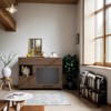 VisioGear Cat Litter Box Enclosure, Hidden Cat House with Storage, Furniture Style Multi-Use Cat Litter Box House, Walnut, 35.5"*16.3"*27.2" - 4 of 4