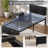 Twin/Full/Queen Size Bed Frame with Wood Headboard and Footboard, 14 Inch Platform Mattress Foundation, No Box Spring Needed Bed - 4 of 4