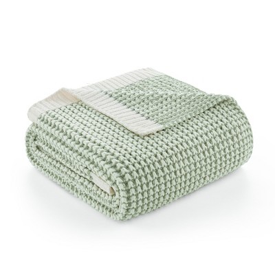 Amelie Home Reversible Chenille Knit Throw Blanket – Soft, Lightweight & Cozy