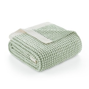 Amelie Home Reversible Chenille Knit Throw Blanket – Soft, Lightweight & Cozy - 1 of 4