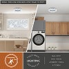 VAXCEL Vaughn 12-in W Integrated LED Chrome Flush Mount Ceiling Light Fixture Clear Bubble Acrylic Shade - 3 of 4