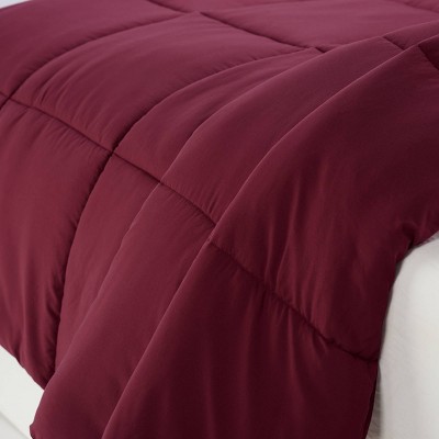 Twin XL Purple Microfiber Bed in a Bag Set