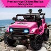 12V Kids Ride On Truck Car with Remote Control, Spring Suspension, 3 Speeds, LED Lights, Parent Safety Brake - 2 of 4