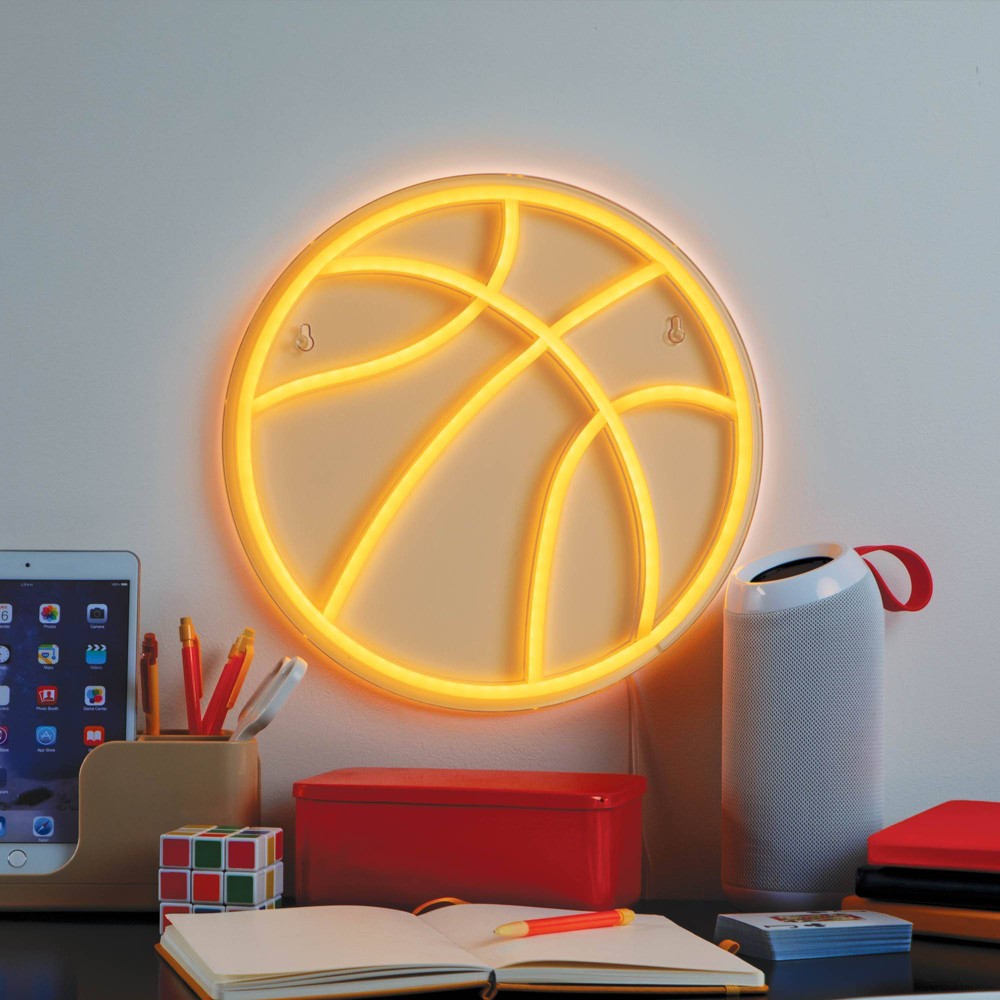 Basketball Neon Teen Wall Sign - West & Arrow