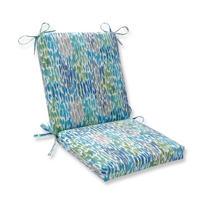 Make It Rain Squared Corners Outdoor Chair Cushion Cerulean Blue - Pillow Perfect