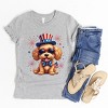 The Juniper Shop Patriotic Fluffy Dog Youth Short Sleeve Tee - 4 of 4