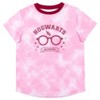 Harry Potter Girls Pajama Shirt and Shorts Sleep Set Tie Dye Pink  - 3 of 4