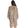 Dreamcrest Womens Snap-Front House Coat Flannel Duster Nightgown with Pockets - 3 of 3