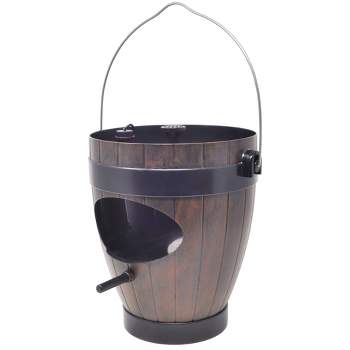 Rustic Hanging Bird Feeder with Fountain - BERNINI