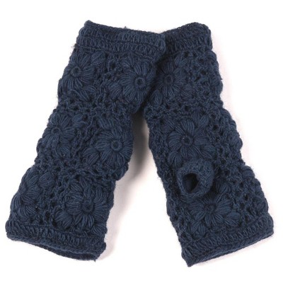 Flower Crochet Handwarmers_Nirvanna Designs