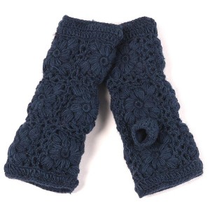 Flower Crochet Handwarmers_Nirvanna Designs - 1 of 4