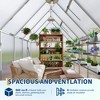 6X9FT Polycarbonate Greenhouse, Heavy Duty Aluminum Walk-In Greenhouses with Roof Vent, Outdoor Plant Greenhouse for Garden Backyard - 3 of 4