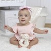 Bearington Baby Lamby, 5.5 Inch Cream Lamb Plush Stuffed Animal, Soft Baby Rattles and Plush Rings - 3 of 4