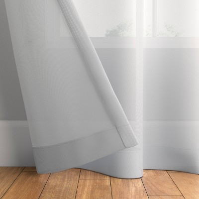 White Sheer Polyester Rod Pocket Window Panel