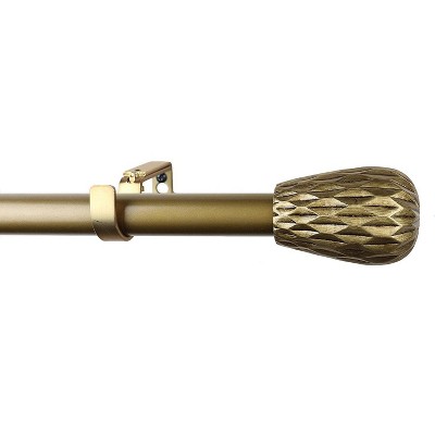 Urbanest 1-inch Diameter Metrico Adjustable Single Drapery Curtain Rod