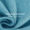 Deconovo 100% Blackout Faux Linen Curtains 2 Panels – Multiple Sizes - 4 of 4