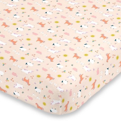 Carter's Sunny Farms Super Soft Mini Crib Fitted Sheet