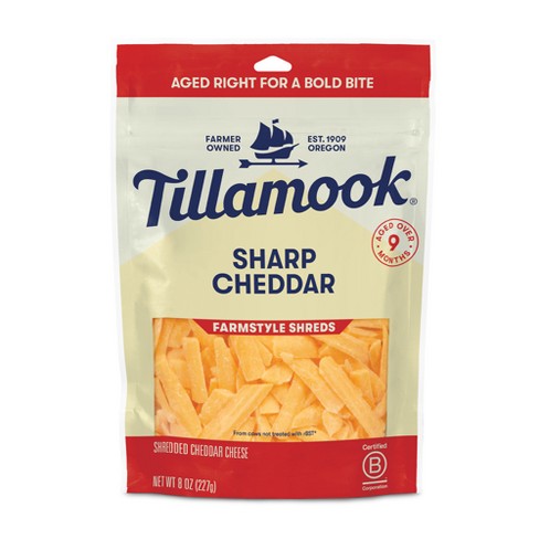 Tillamook Farmstyle Sharp Cheddar Shredded Cheese - 8oz - image 1 of 4