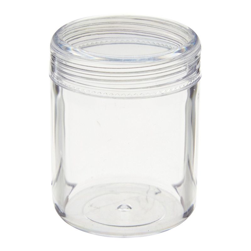 Juvale 35-Pack 1.2 oz Clear Plastic Jars with Lids for Beads, Craft Storage, Small Empty Containers for Slime, 5 of 7