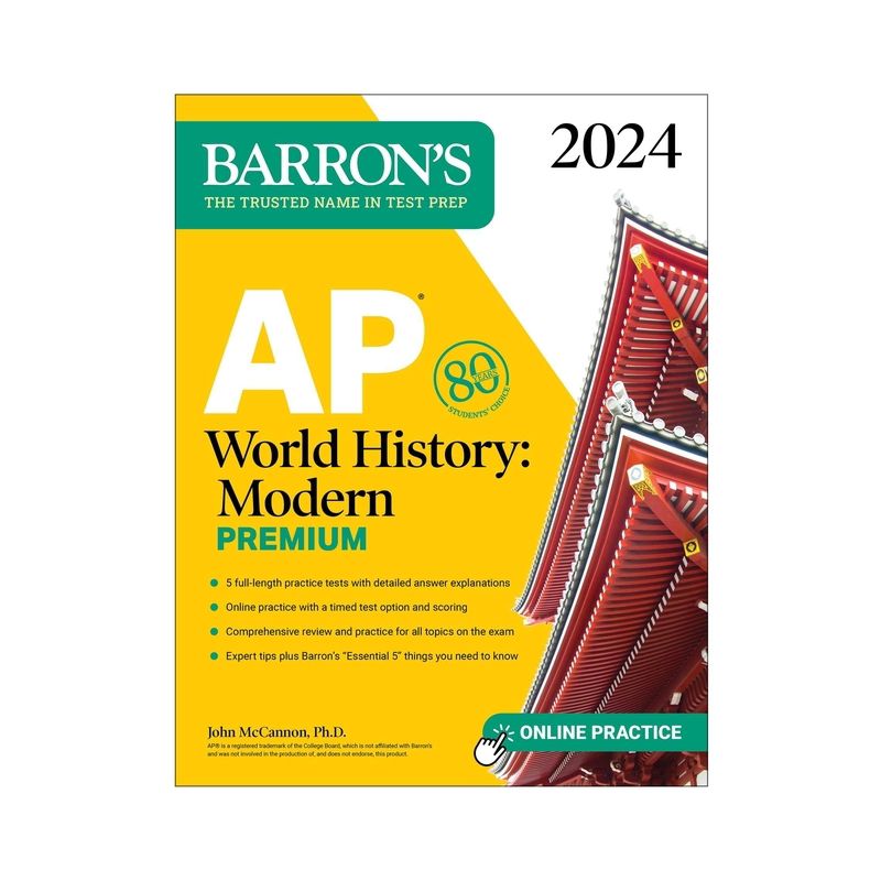 Ap World History: Modern Premium, 2024: 5 Practice Tests + Comprehensive Review + Online Practice