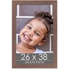 PosterPalooza | Shabby Chic Brown Picture Frame - UV Acrylic, Foam Board Backing, Hanging Hardware - 2 of 4