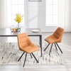 NicBex Set of 2 Dining Chairs with Metal Legs,Thickened Fabric Armless Chairs for Kitchen,Living Room - 2 of 4